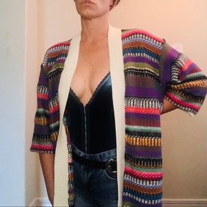 Anthropology Maeve Boho open cardigan